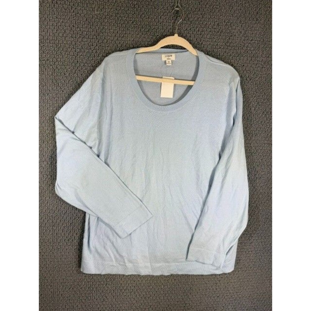 J.Crew Teddie Women's Light Blue 100% Cotton Plus 3X New with Tags